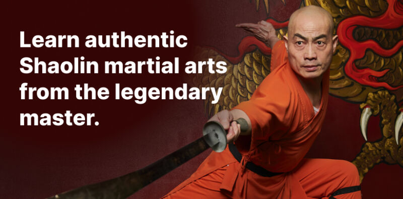 Learn authentic martial arts by Shi Yan Ming, a legendary Shaolin monk